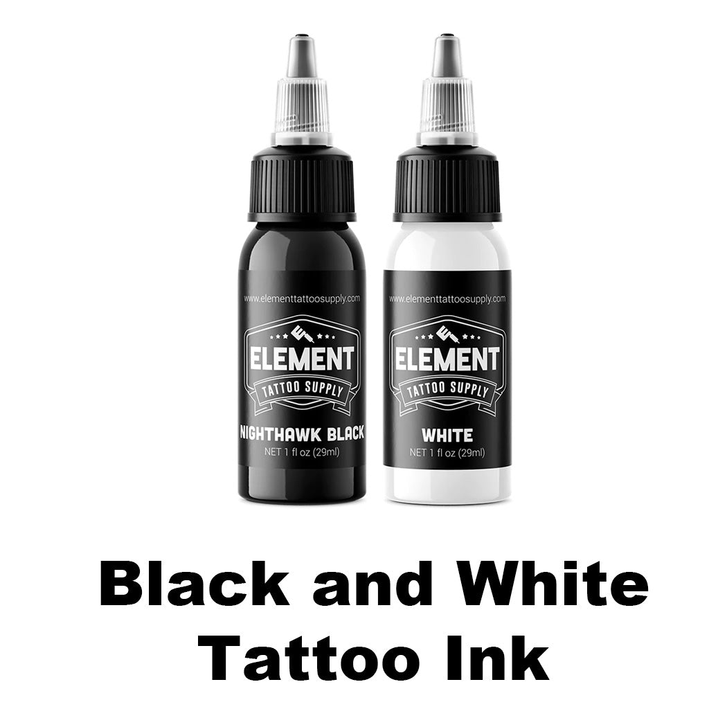 Element Tattoo Black and White Tattoo Ink