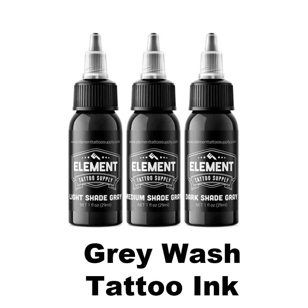 Eternal Ink Gray Wash Set Tattoo Ink, 2 oz