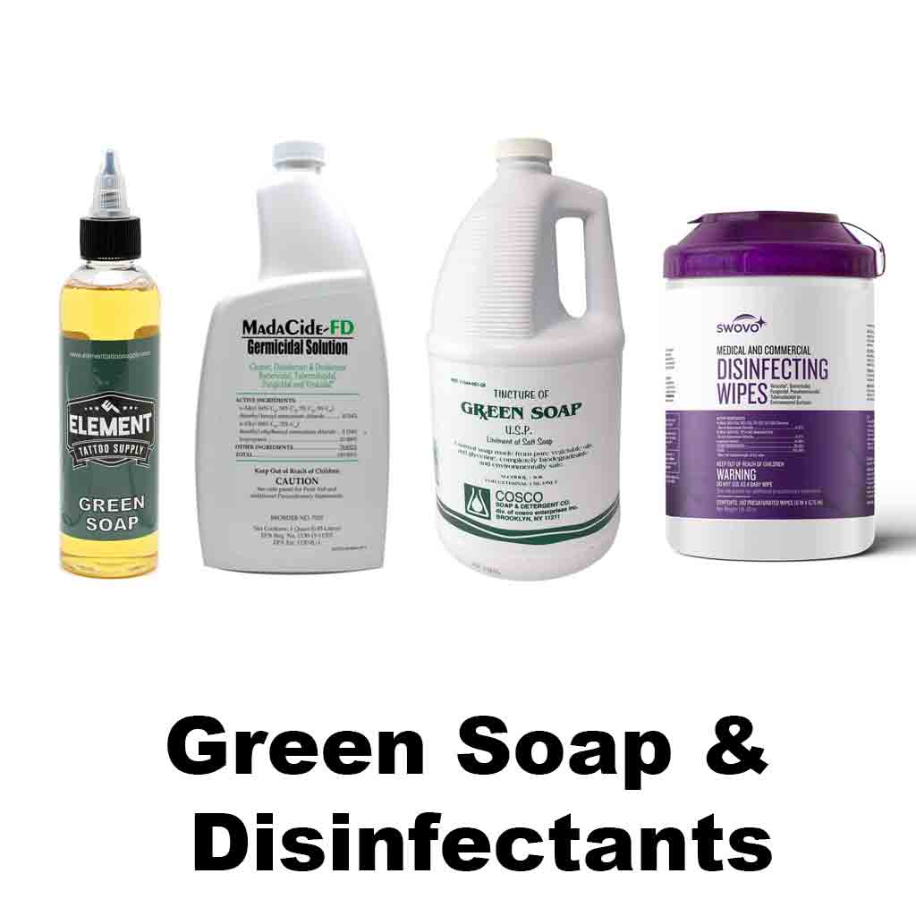 Tattoo Supplies Soaps and Disinfectants
