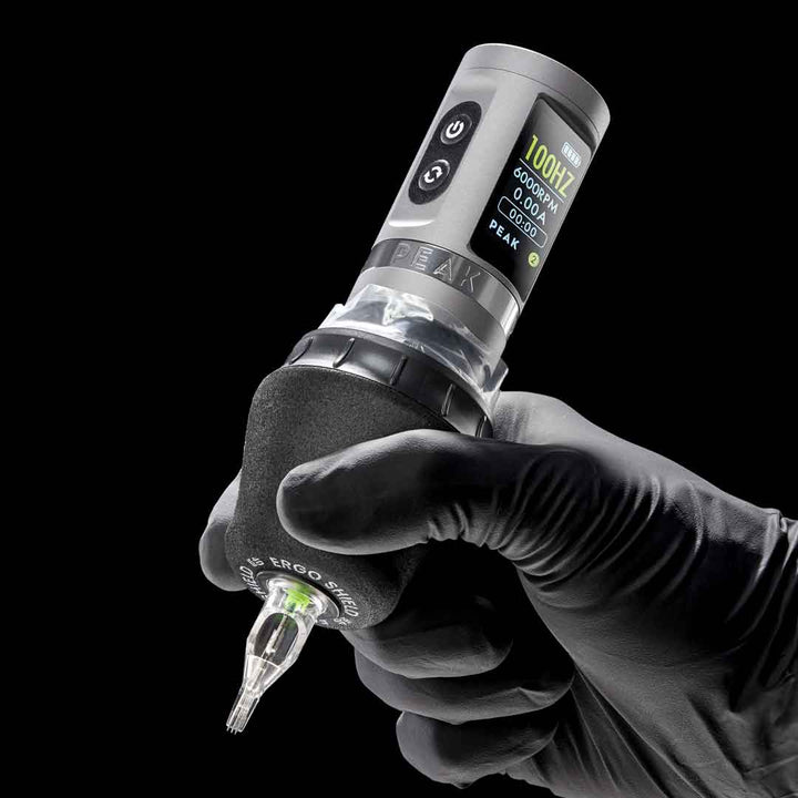 Peak Solice Ergo 4mm Tattoo Machine - Black