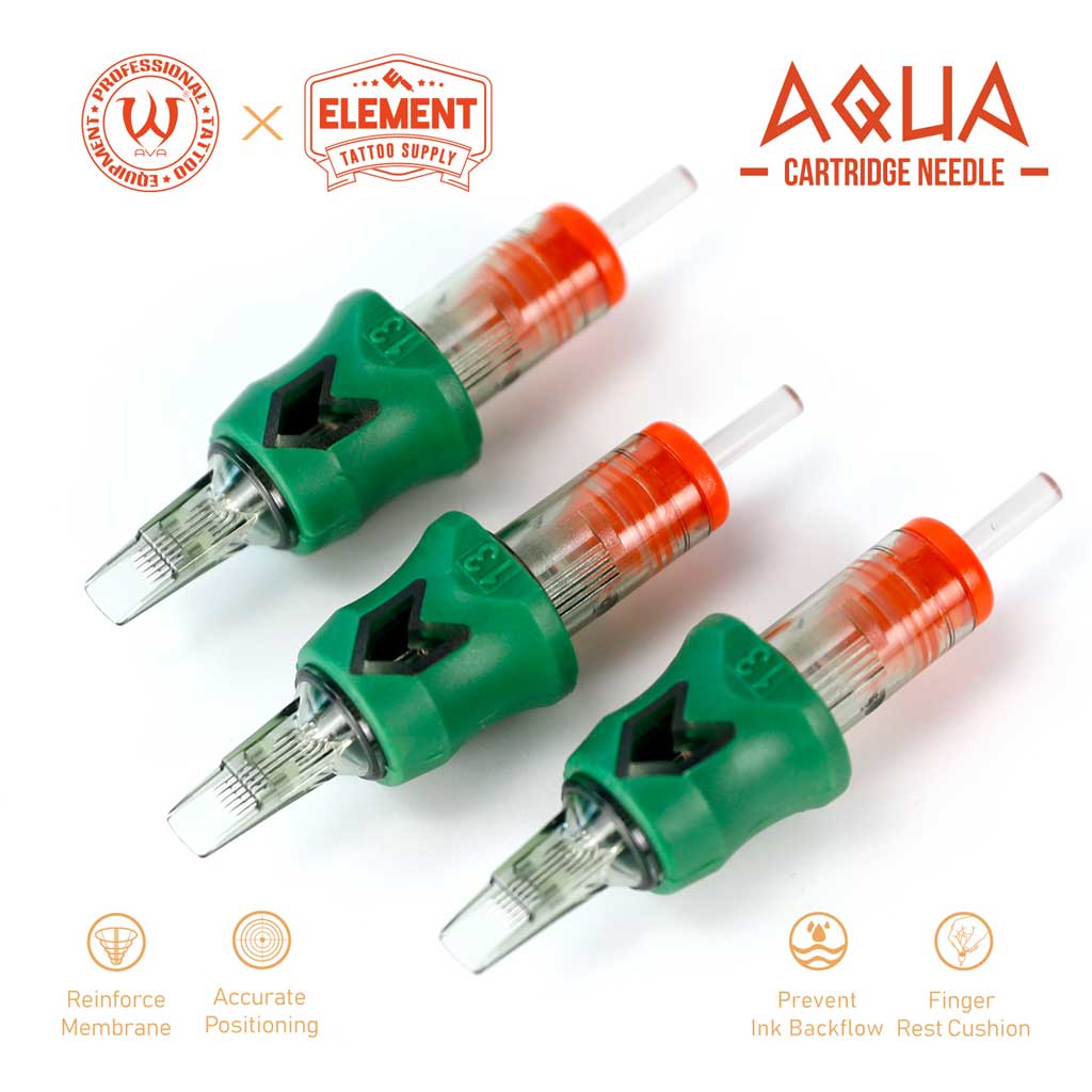 Aqua Cartridge Curved Magnums - Element Tattoo Supply