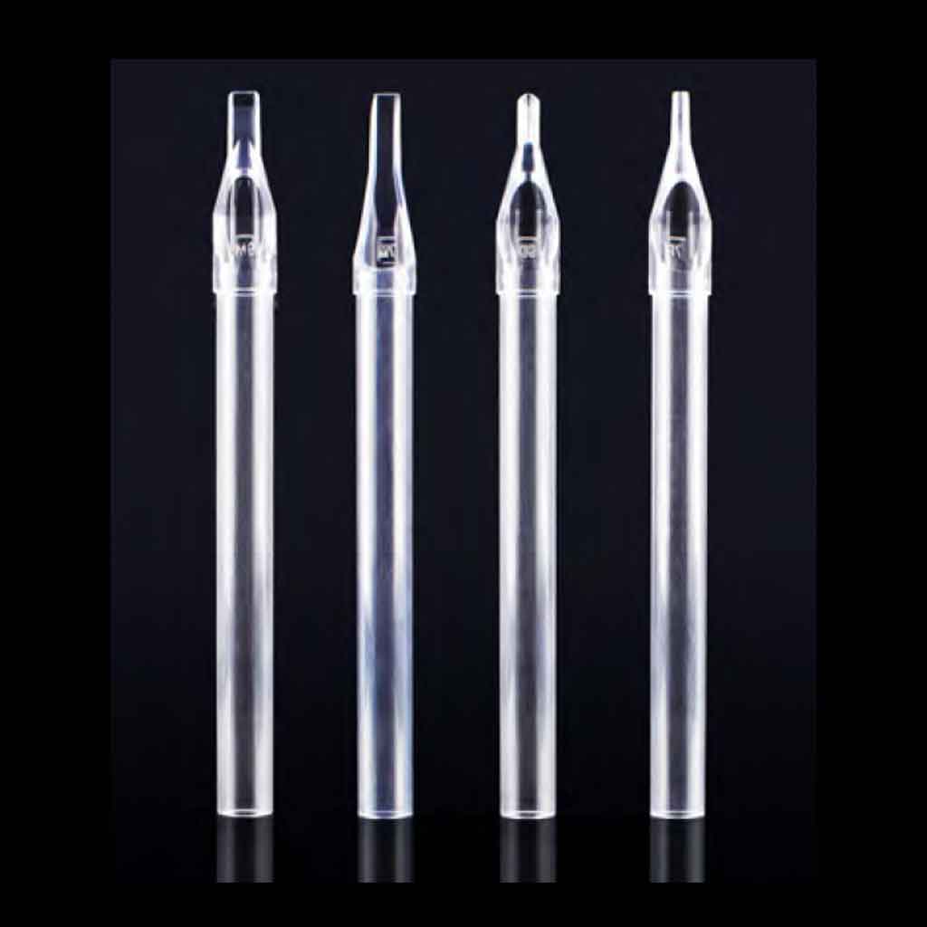 Disposable Long Tips Clear, 50pcs/Box