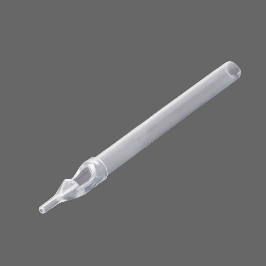 Disposable Long Tattoo Tips, Clear Box of 50