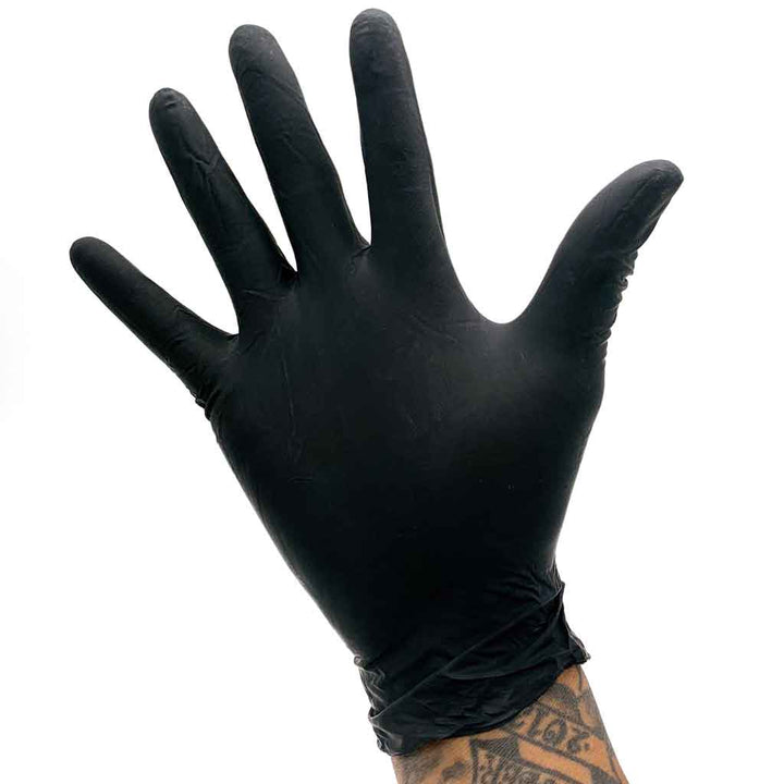 UG Health Care Medical Supply Small Black Pearl Latex Powder Free Exam Gloves sold by Element Tattoo Supply