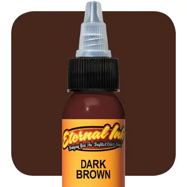 Dark Brown, Eternal Tattoo Ink, 1 oz.