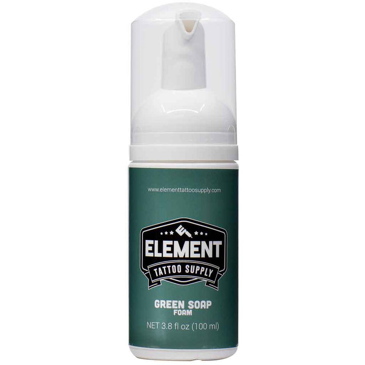 Green soap foam for tattooing by element tattoo supply use this to clean any of your tattoos during a tattoo
