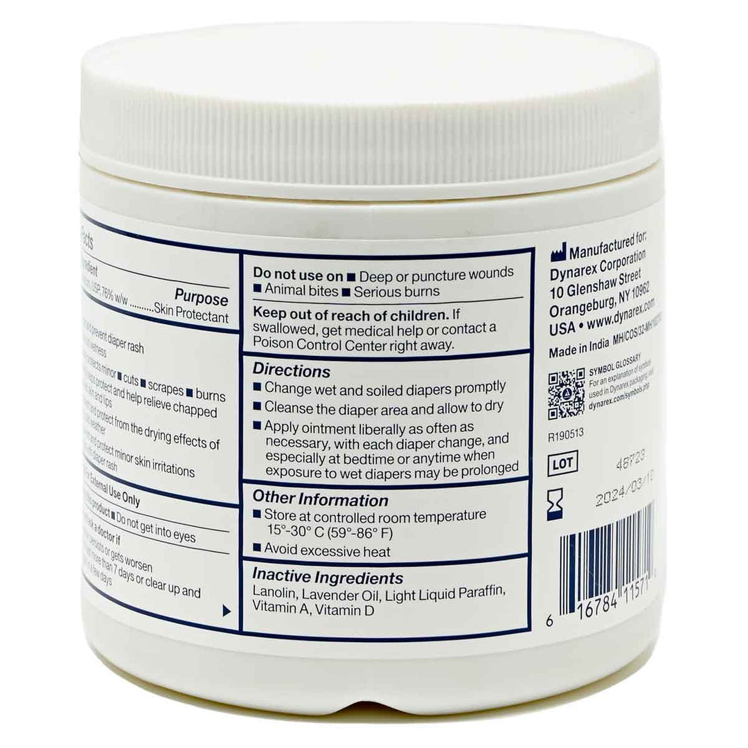 Vitamin A&D Tattoo Ointment, 15 oz Jar Dynarex
