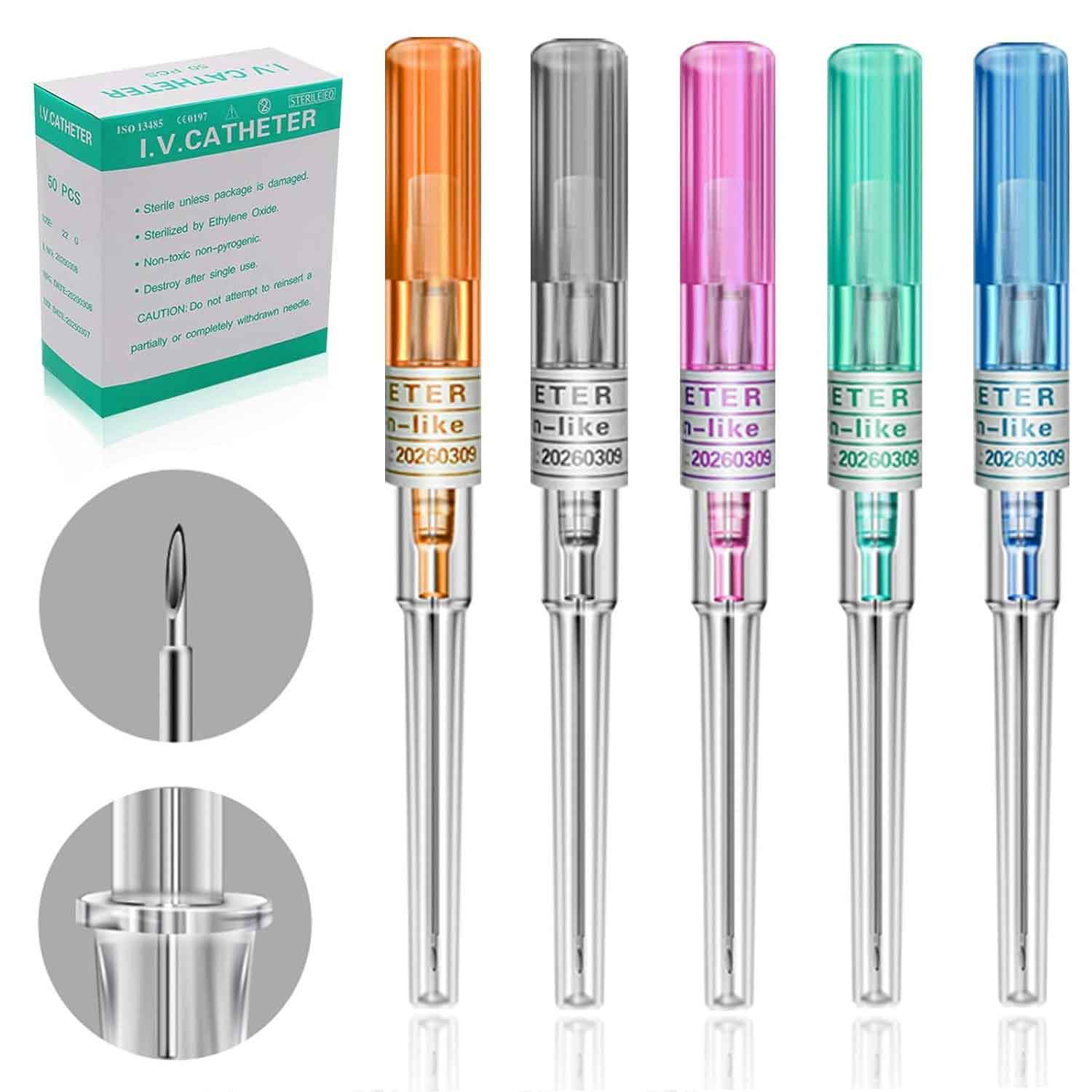 Catheter Piercing Needles - 50 Pcs/Box