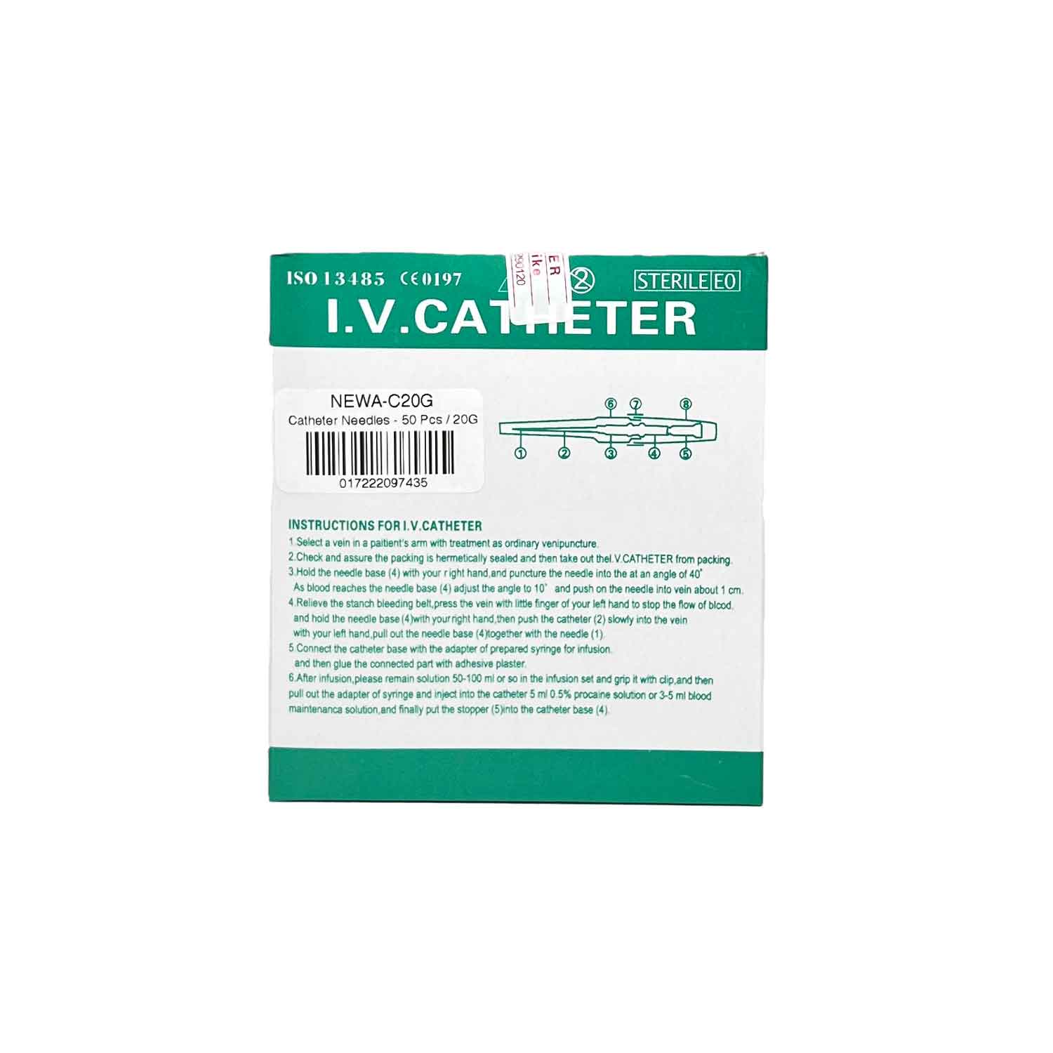 Catheter Piercing Needles - 50 Pcs/Box