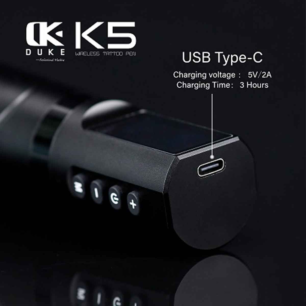 Duke K5 Wireless Pen Tattoo Machine 4.0mm