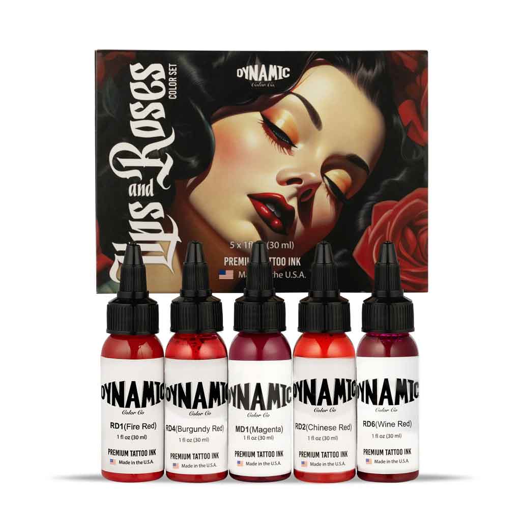 Dynamic Lips and Roses Color Set - 1 oz - Element Tattoo Supply