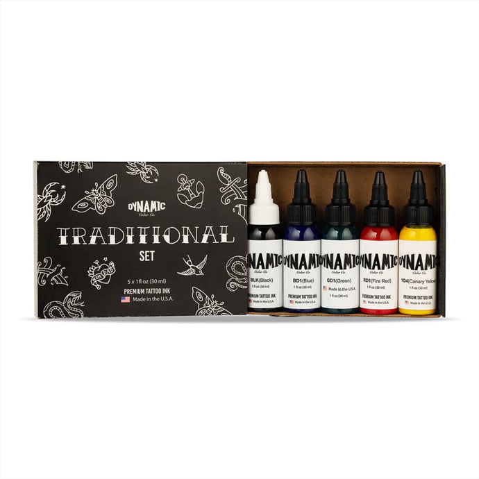 Dynamic Ink Traditional Set 1oz – Element Tattoo Supply