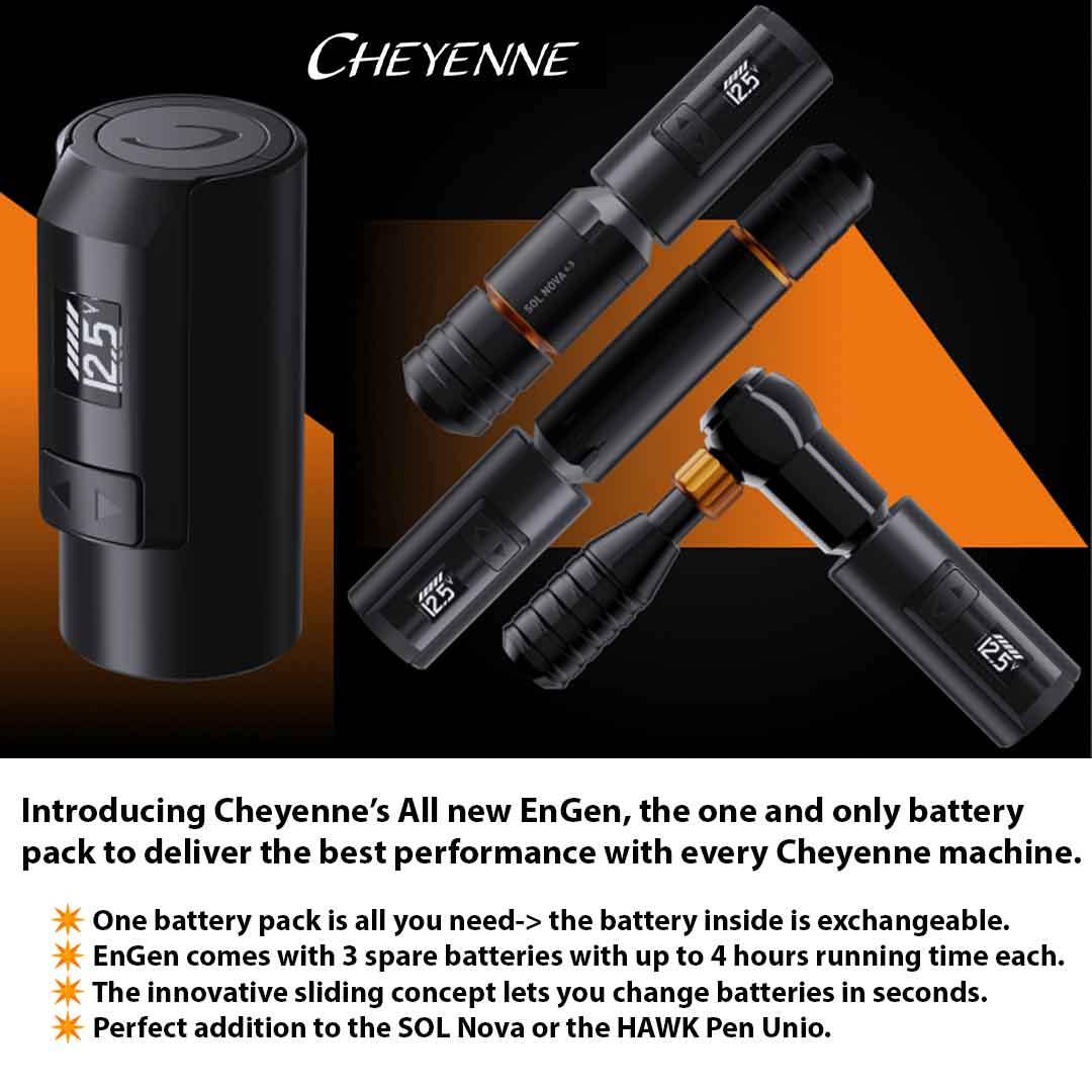 Cheyenne ENGEN Tattoo Battery Pack – Element Tattoo Supply