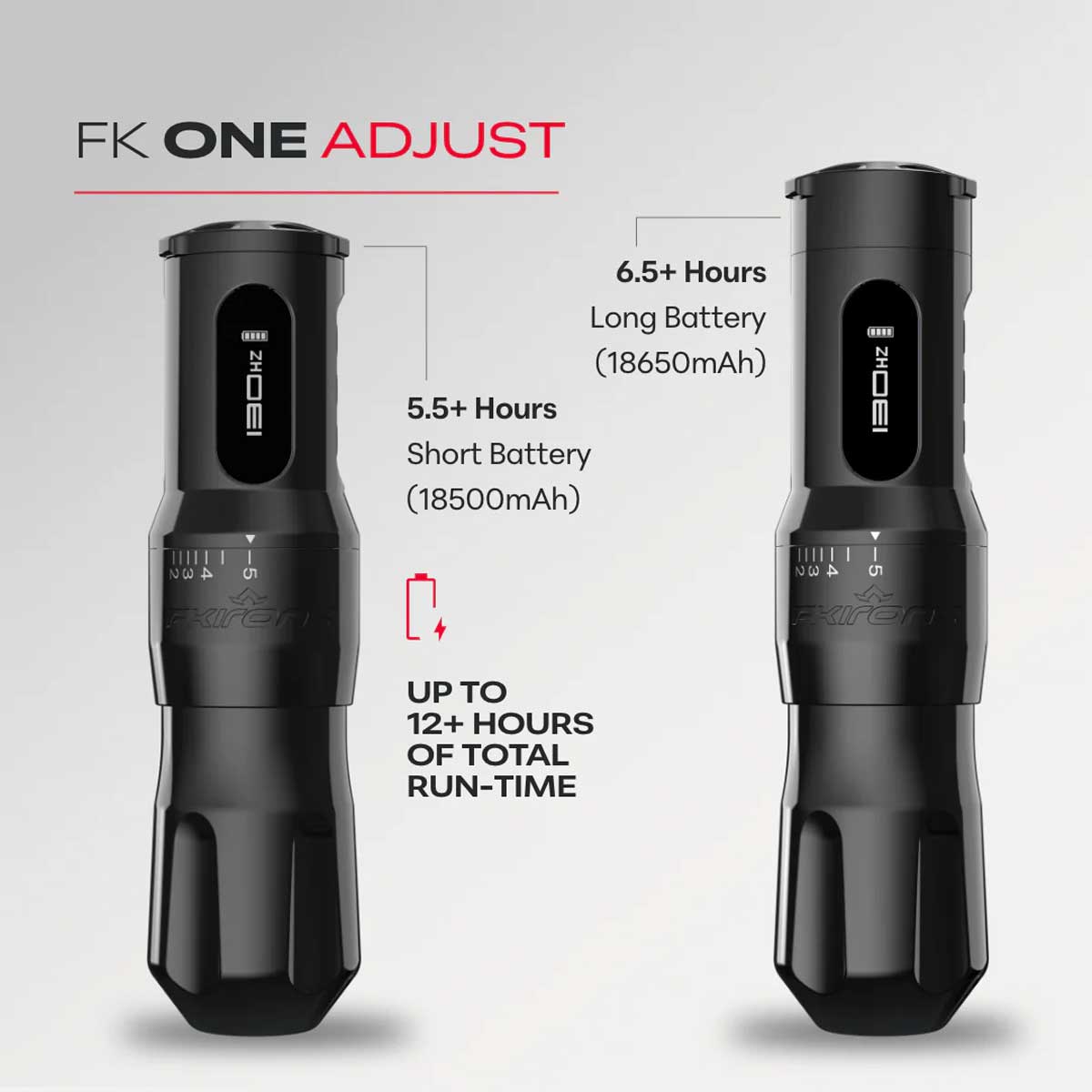FK Irons One Adjustable Stroke Tattoo Machine with Drop in Battery - Element Tattoo Supply