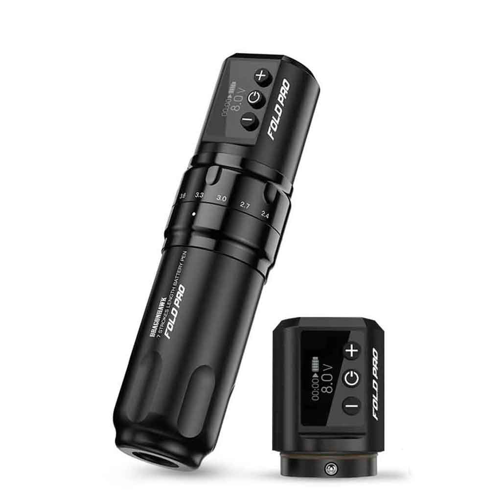 Fold Pro Wireless Pen Machine with 2 Batteries Dragonhawk - Element Tattoo Supply
