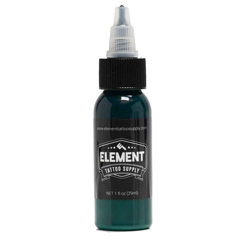 Tattoo Ink Forest Green color 1oz bottle  front view