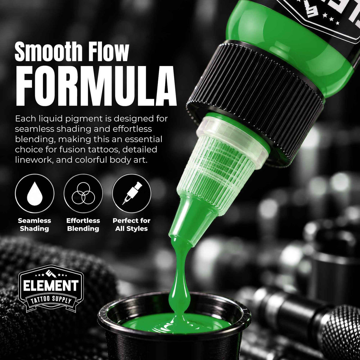 Tattoo Ink Set, 4 Colors, 1 oz | Element Ink