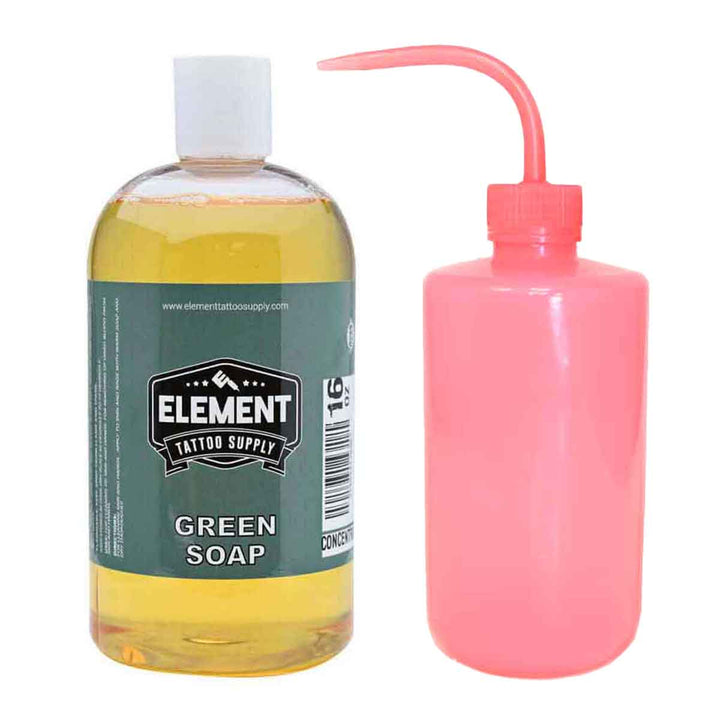 Green Soap 16 oz with Wash Bottle