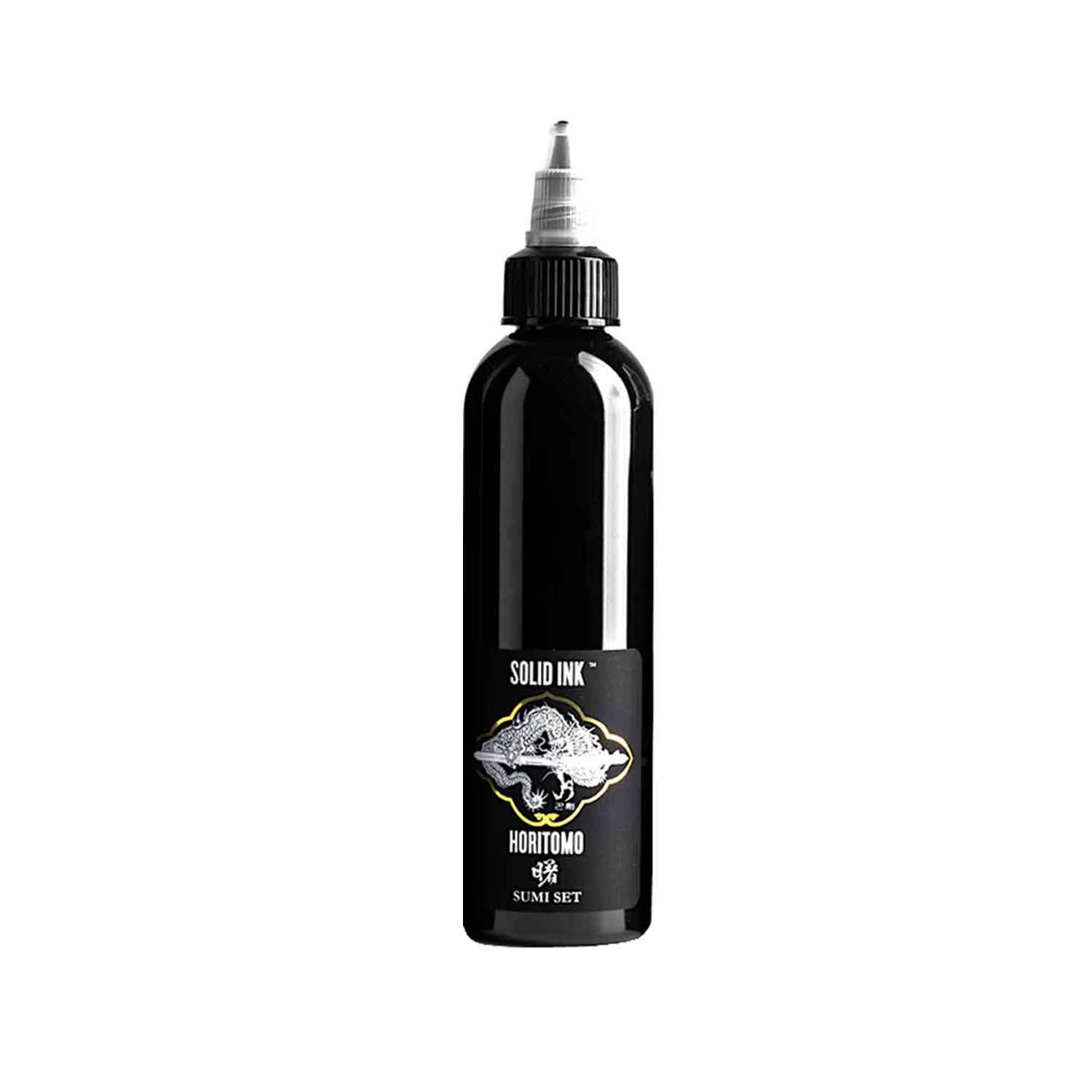 Horitomo Sumi Medium 4oz Bottle | Solid Ink
