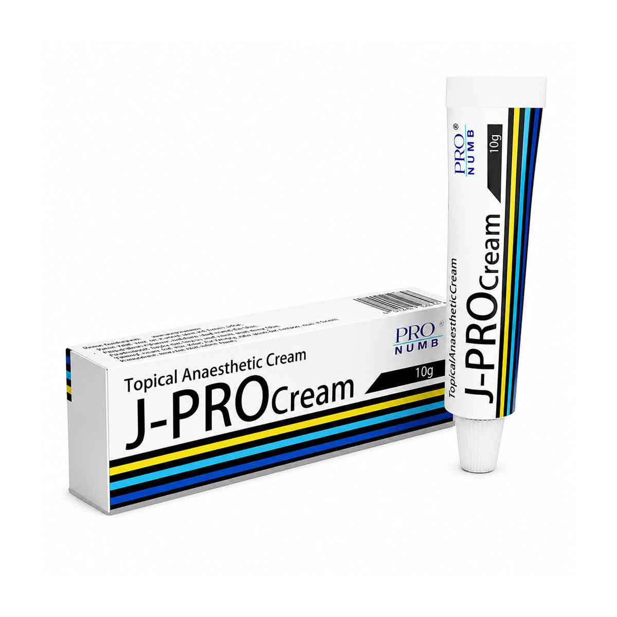 J-PRO Cream tube and packaging on a white background