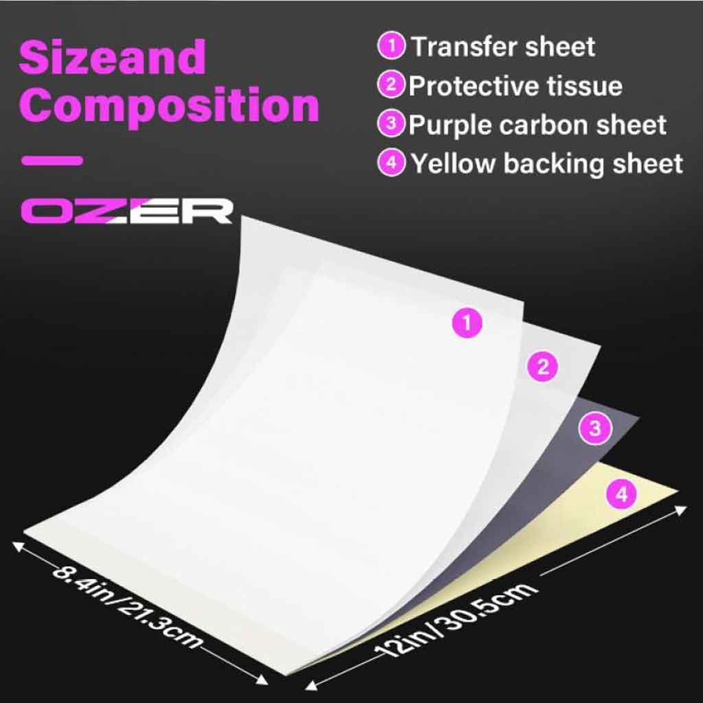 OZER Classic Stencil Thermal Paper - Element Tattoo Supply