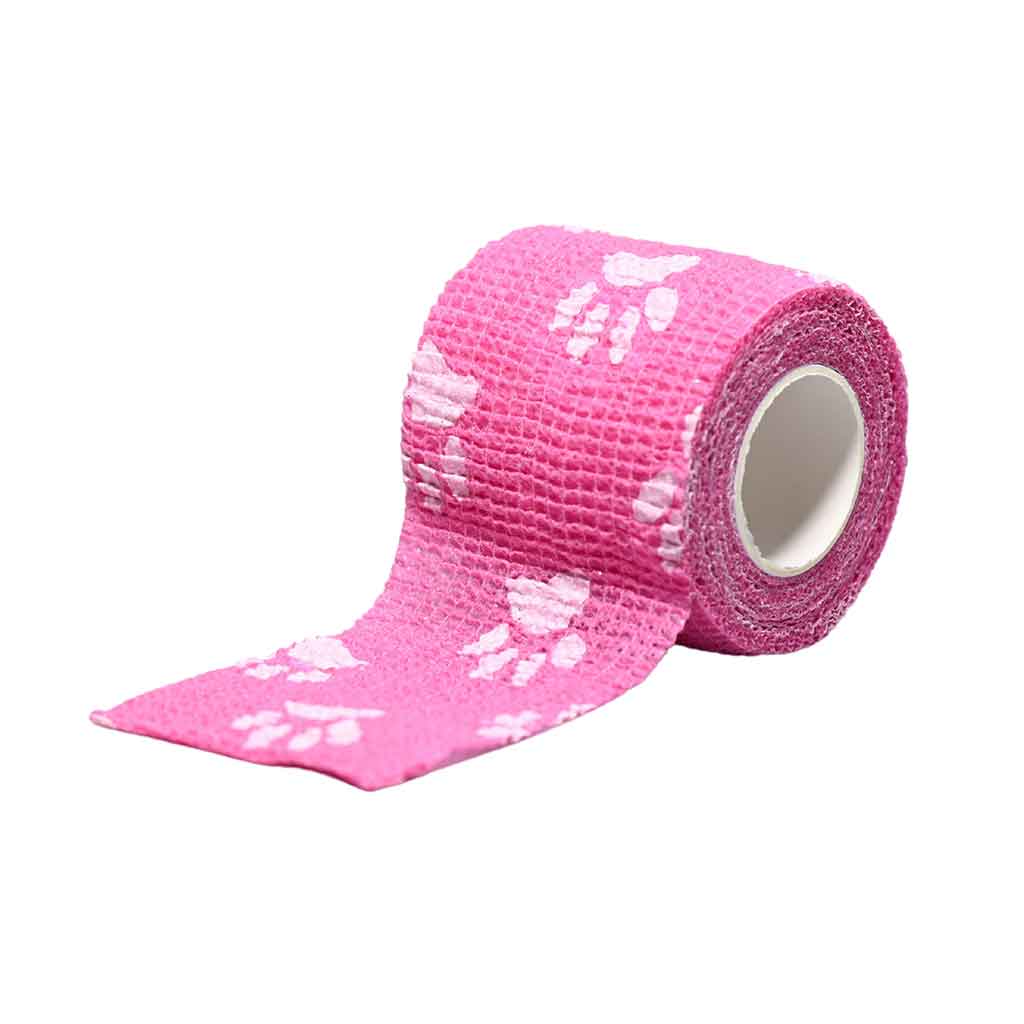 Tattoo Grip Tape, Pink Paw 2 in x 5 yds Box of 36 - Element Tattoo Supply