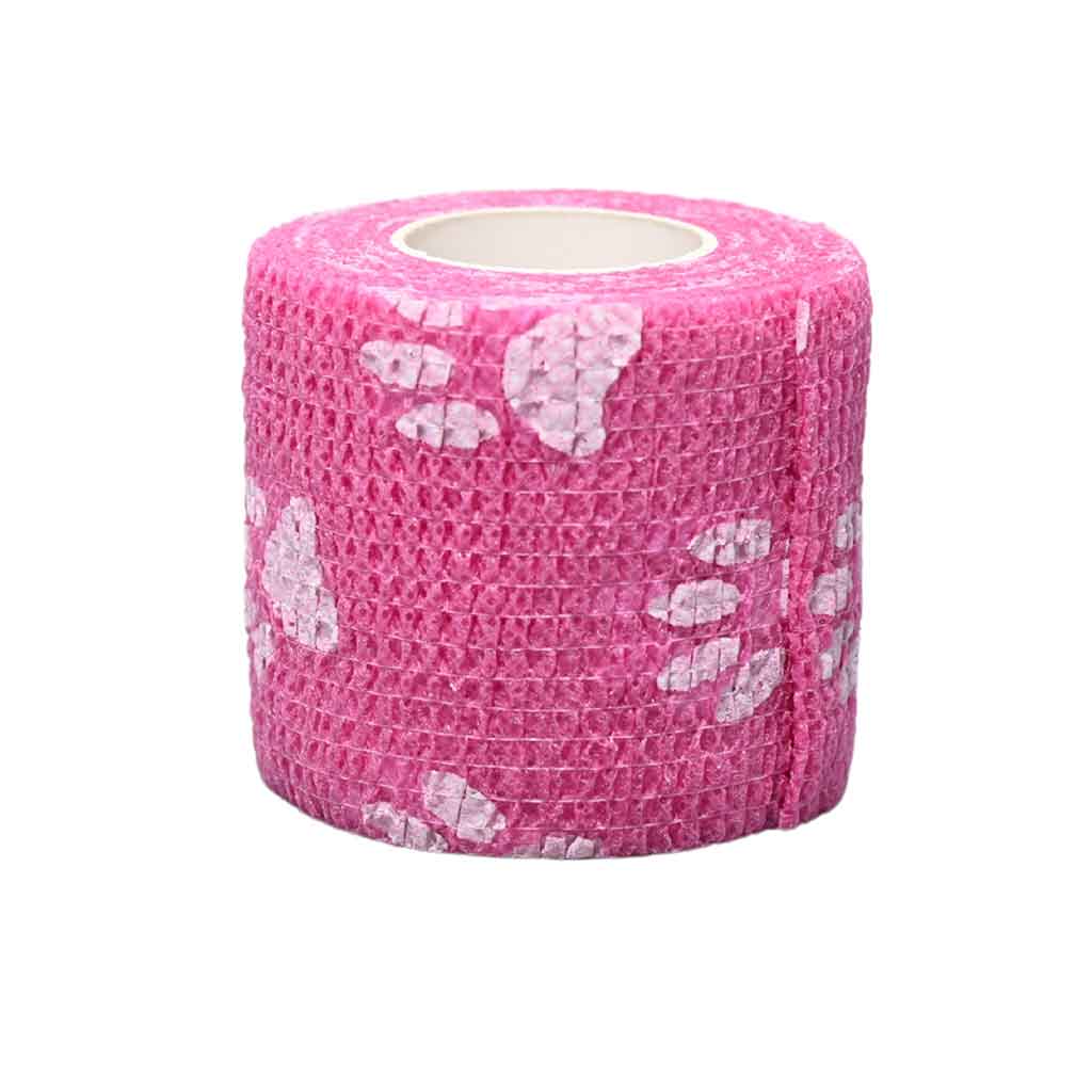 Tattoo Grip Tape, Pink Paw 2 in x 5 yds Box of 36 - Element Tattoo Supply