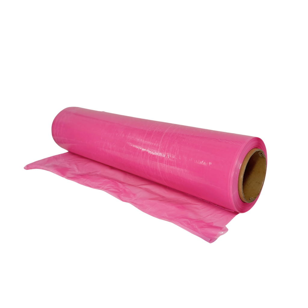 Pink Plastic Stretch Film Roll 21 in x 4.75 in roll - Element Tattoo Supply
