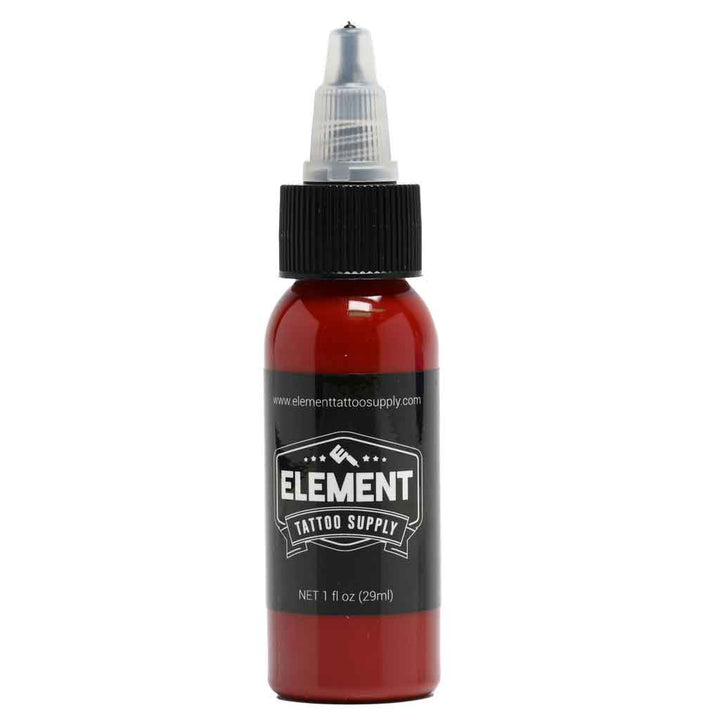 Tattoo Ink Ruby Red color 1oz bottle front view