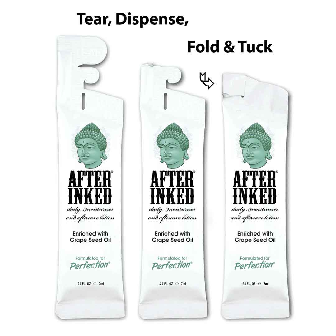 AfterInked Tattoo Moisturizer 7ml packet (3-PK) - Element Tattoo Supply