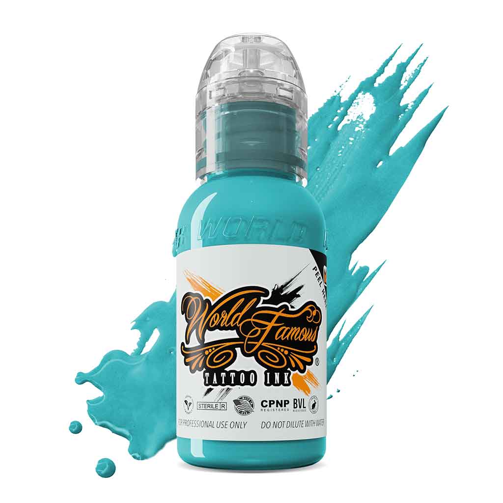 Barrier Reef Blue, World Famous Tattoo Ink 1 oz