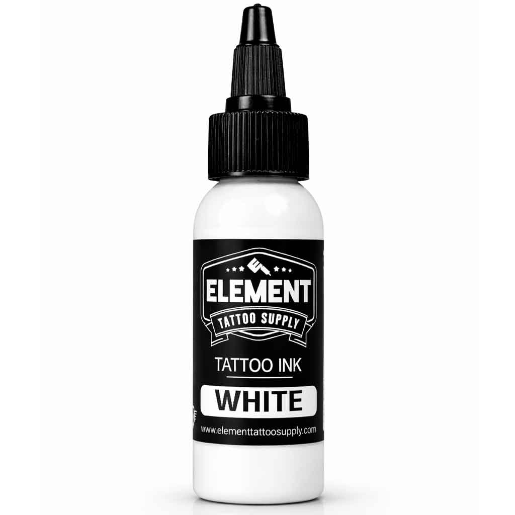 White tattoo ink by Element Tattoo Supply, 2oz bottle