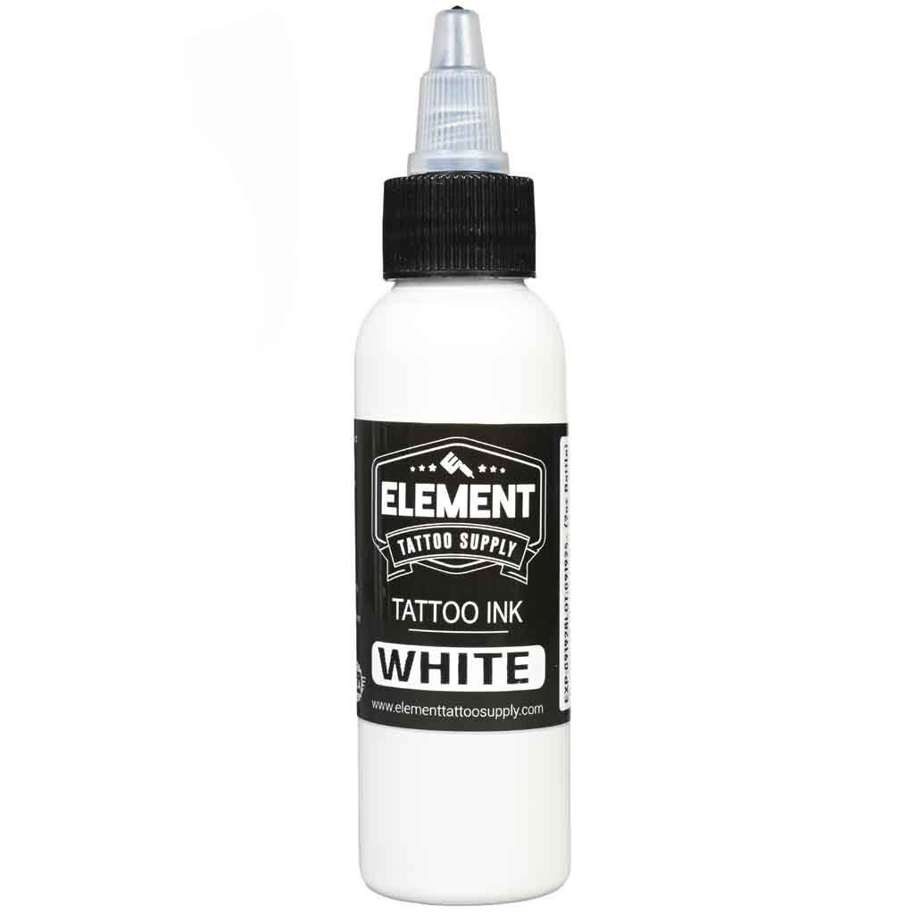 White tattoo ink by Element Tattoo Supply, 4oz bottle