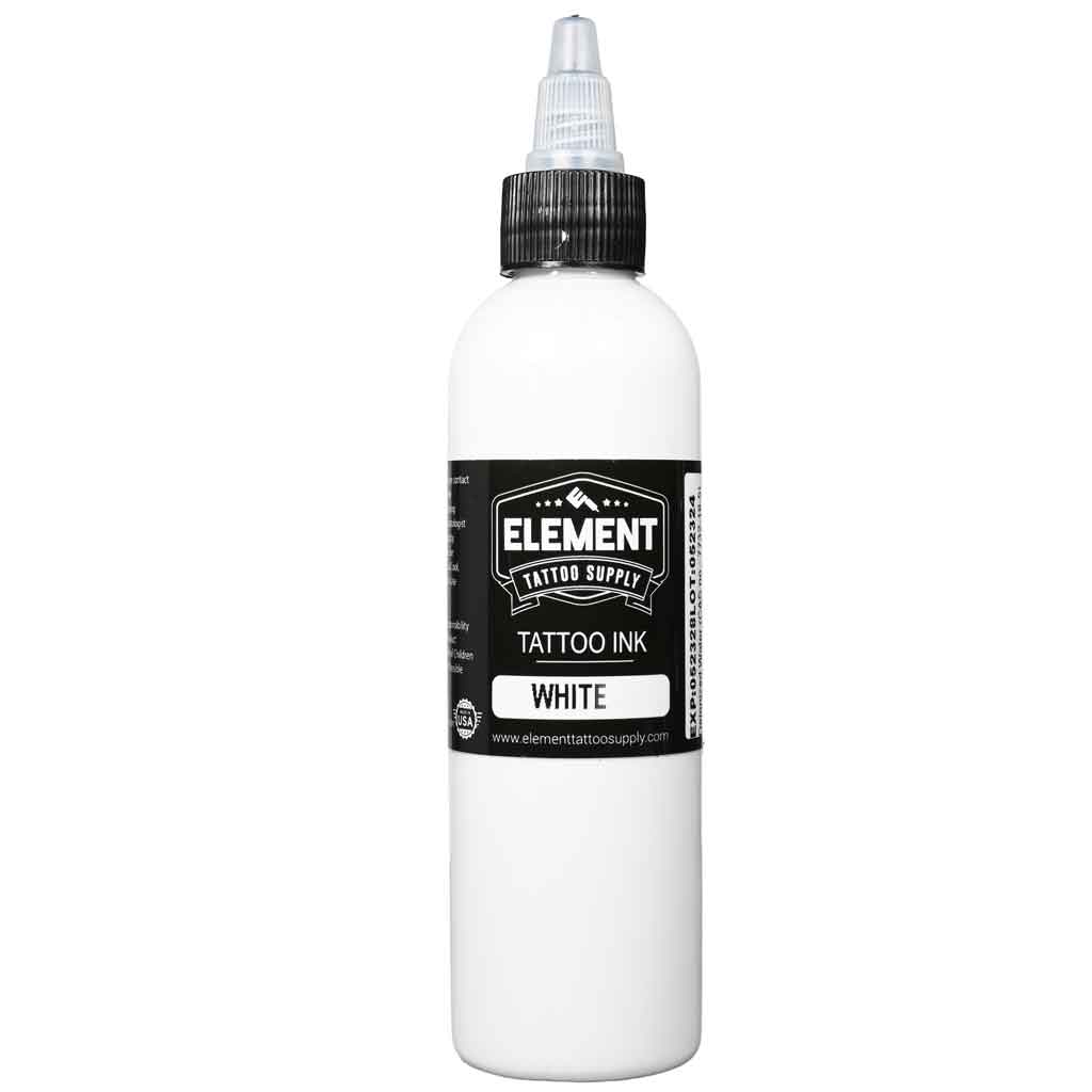 White tattoo ink by Element Tattoo Supply, 8oz bottle