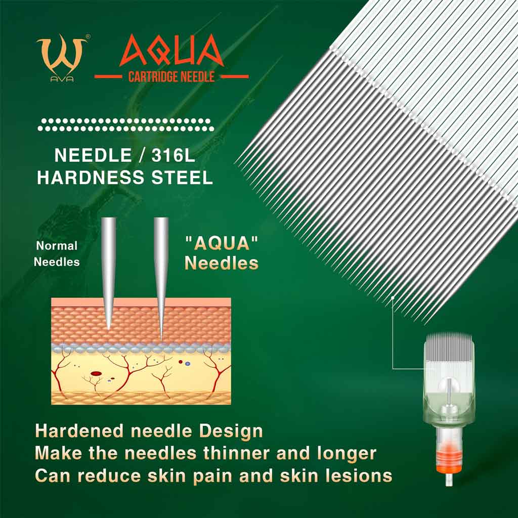 Curved Magnums AVA Aqua Cartridge Needles