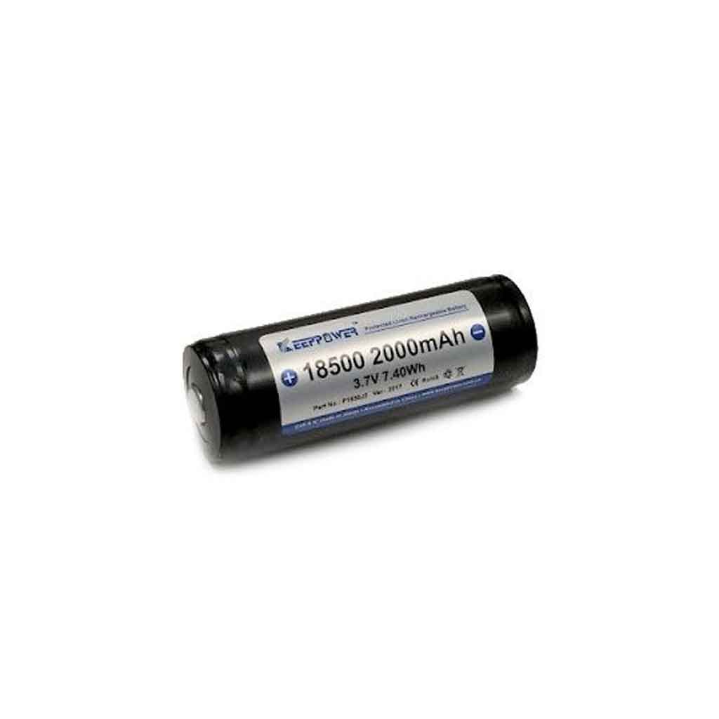 Lithium-ion battery with specifications on a white background