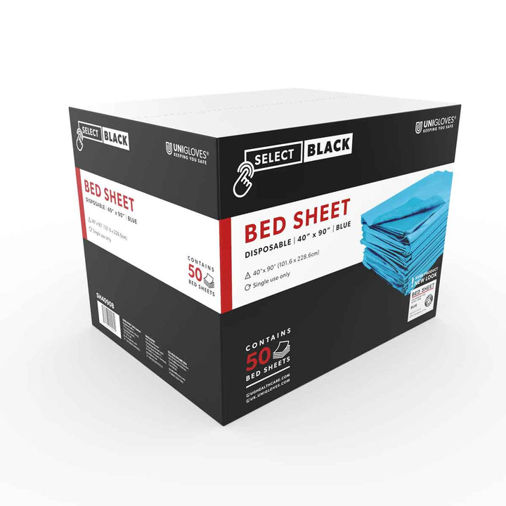 Bed Sheets Disposable 40 x 90 in  - Blue