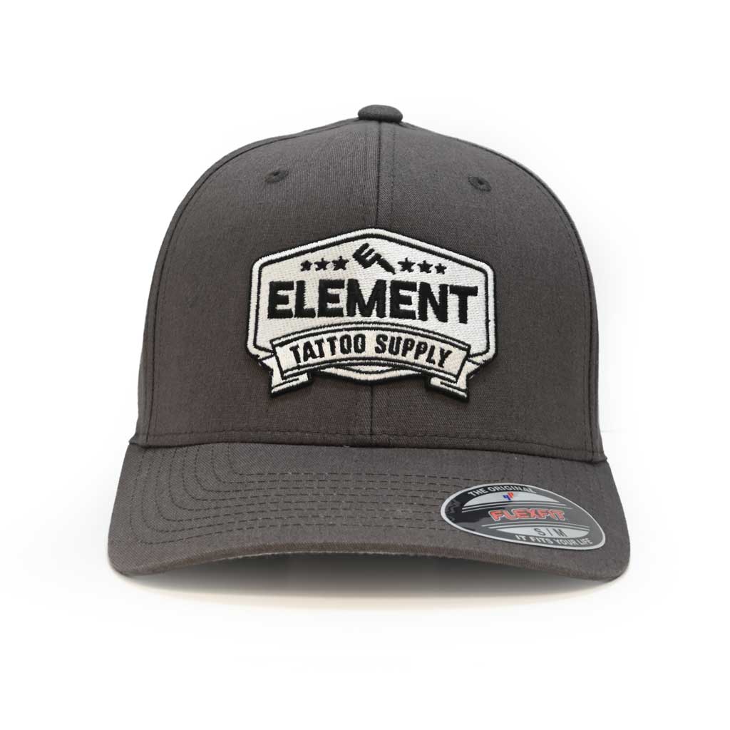 Element FlexFit Hat -Gray W/ White Logo