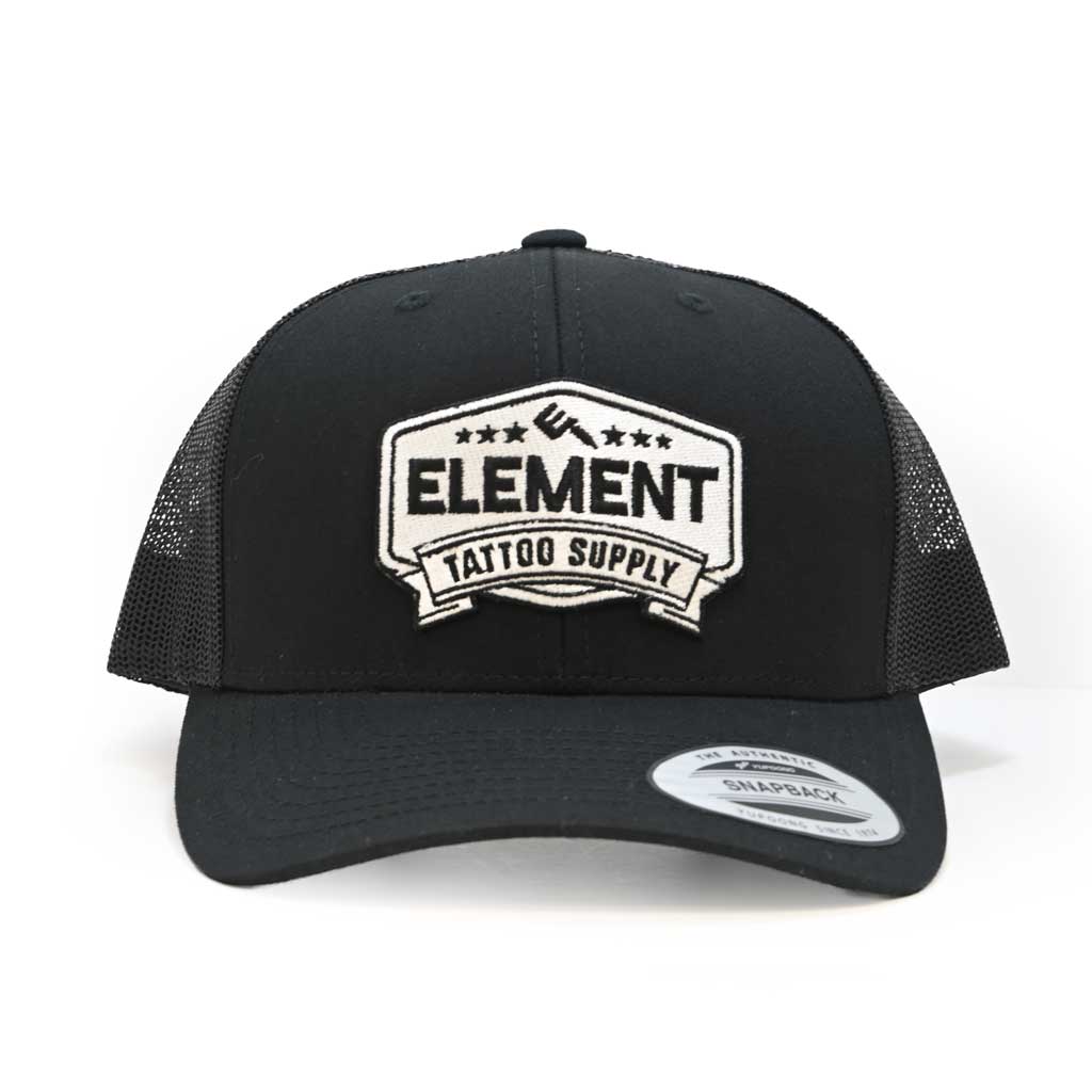 Element Trucker Hat - Black W/ White Logo