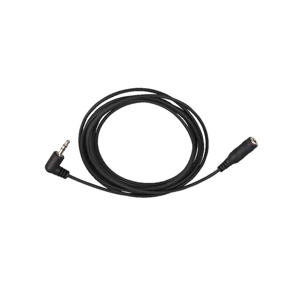 Cheyenne Connecting cable: angled 3.5mm jack plug to straight 3.5mm jack socket, black - Element Tattoo Supply
