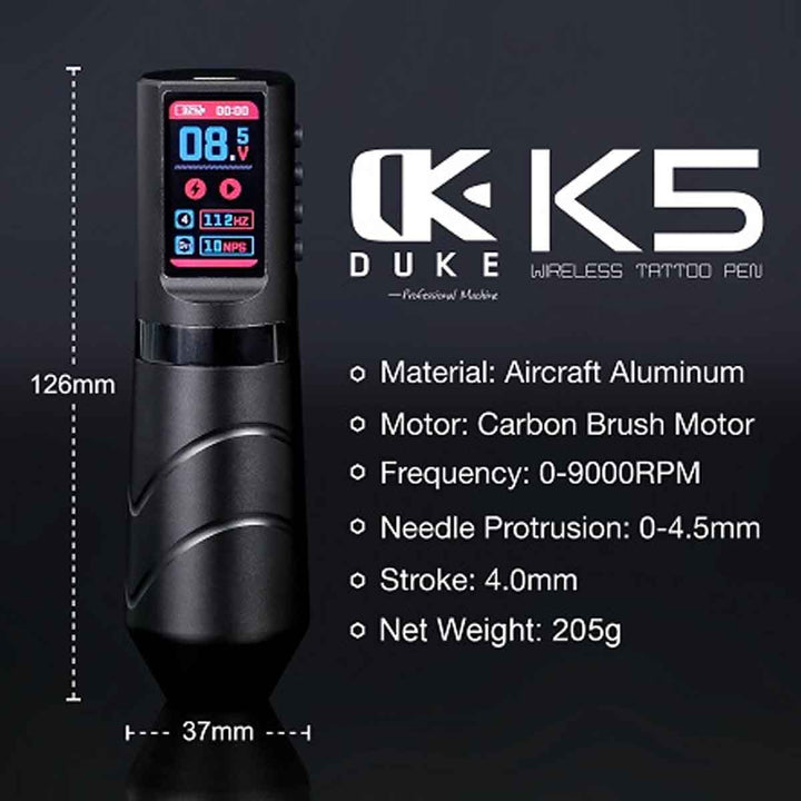 AVA K5 Wireless Pen Tattoo Machine 4.0mm