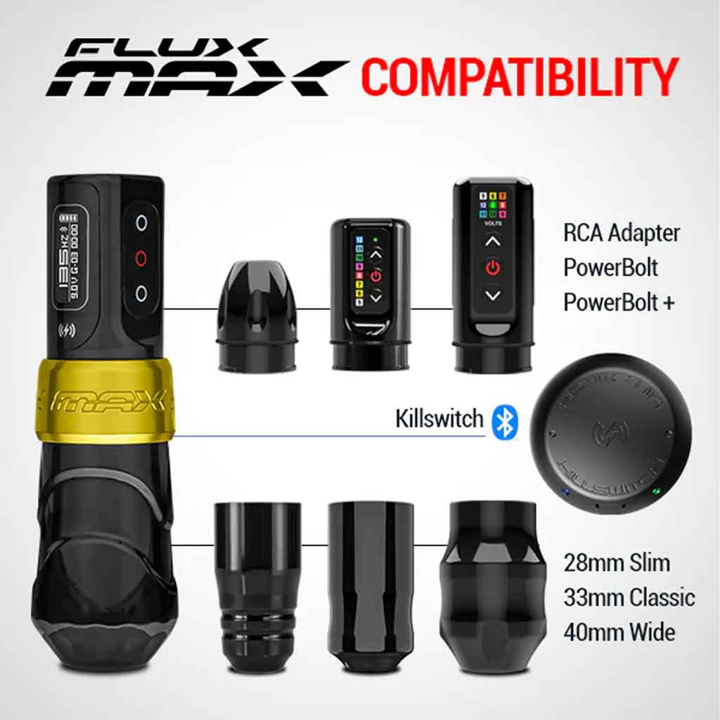 Flux Max Stealth with 2 PowerBolt II