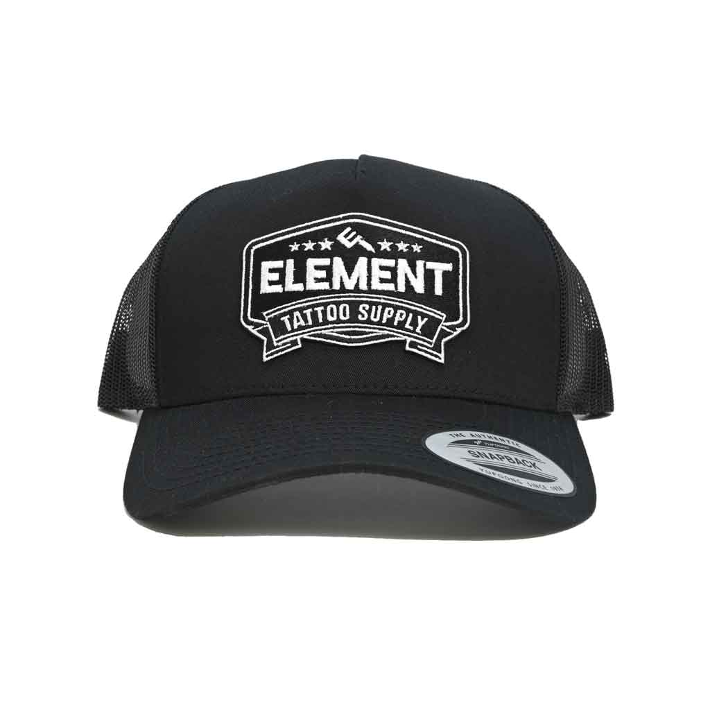 Snapback Hat Element Tattoo Supply - Black