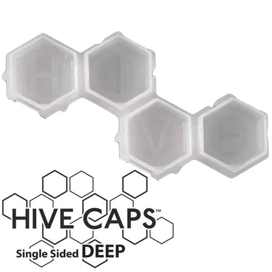 Hive Caps Deep Ink Cups  with 'Hive Caps' branding on a white background