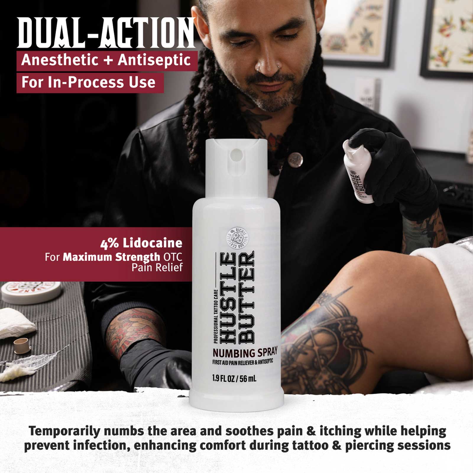 Hustle Butter Numbing Spray - Element Tattoo Supply