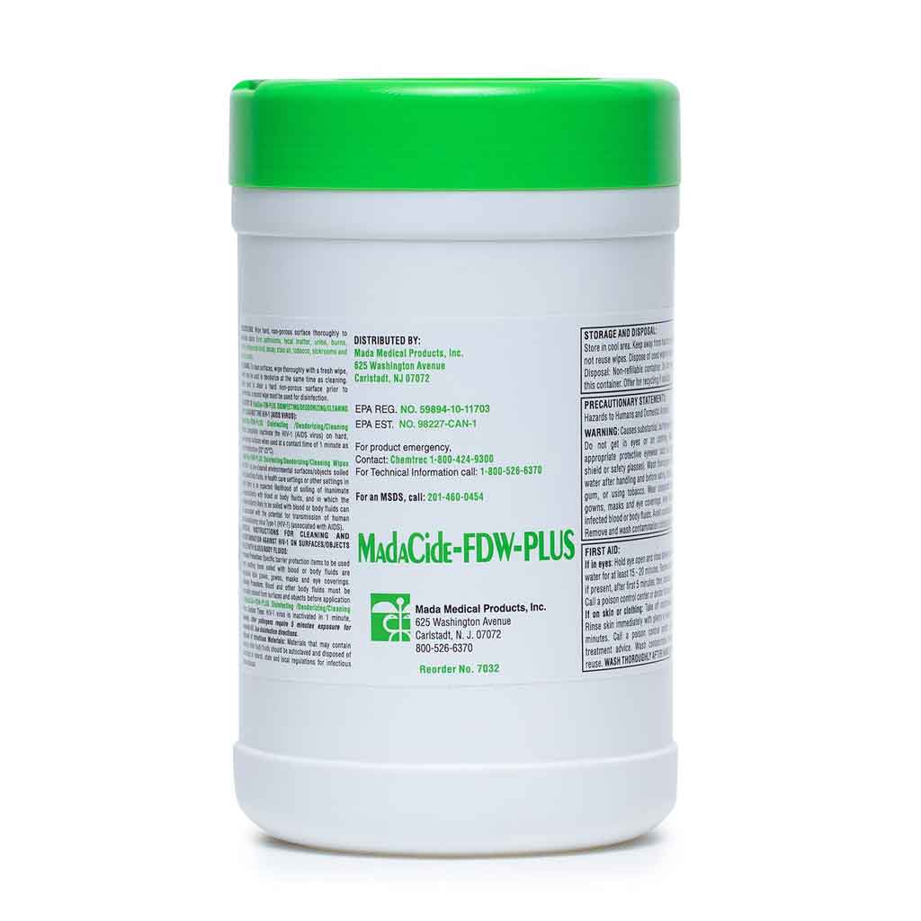 MadaCide-FDW-PLUS Wipes Case of 12