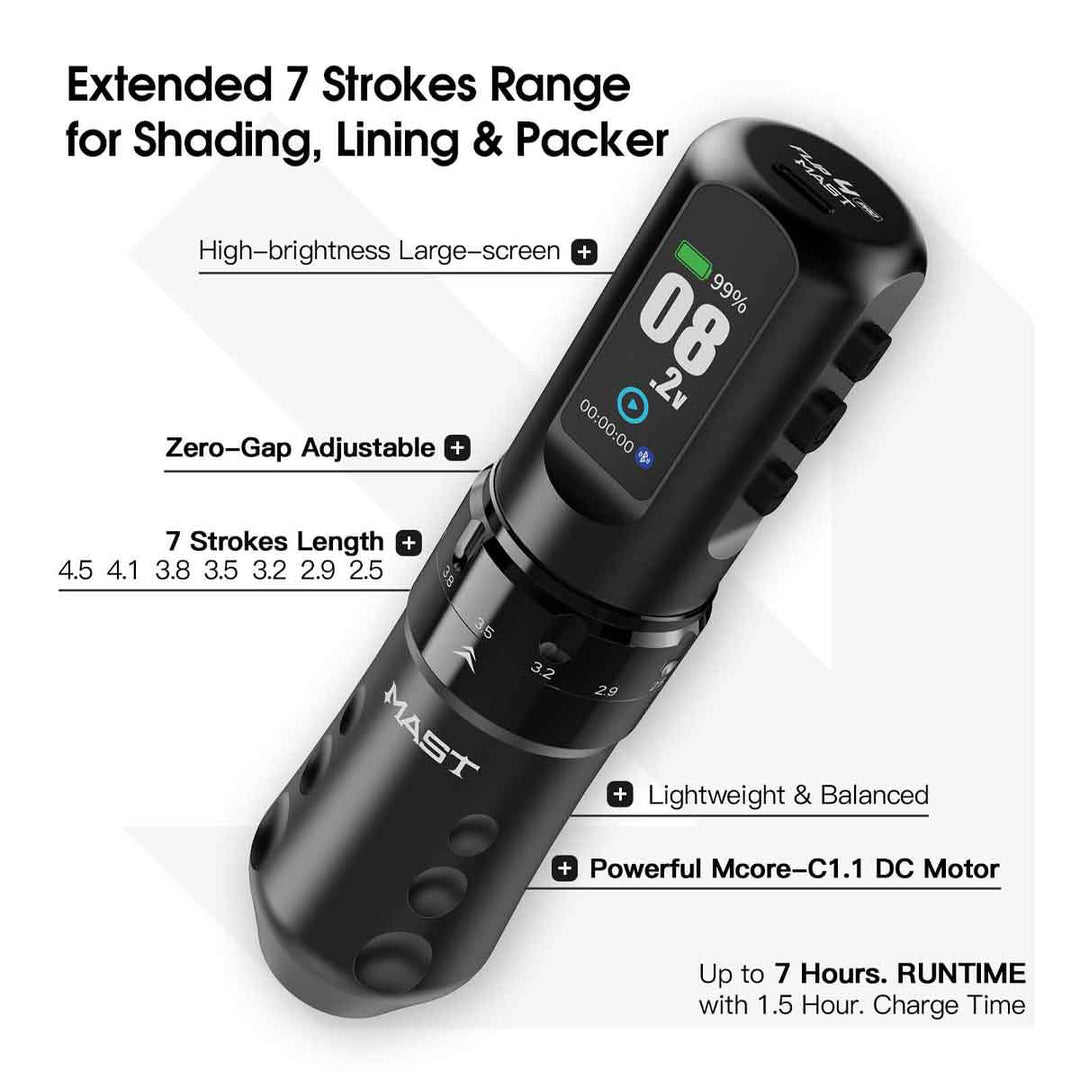 Mast Fold 2 Pro Wireless Pen Machine 2.4-4.2mm Stroke Length