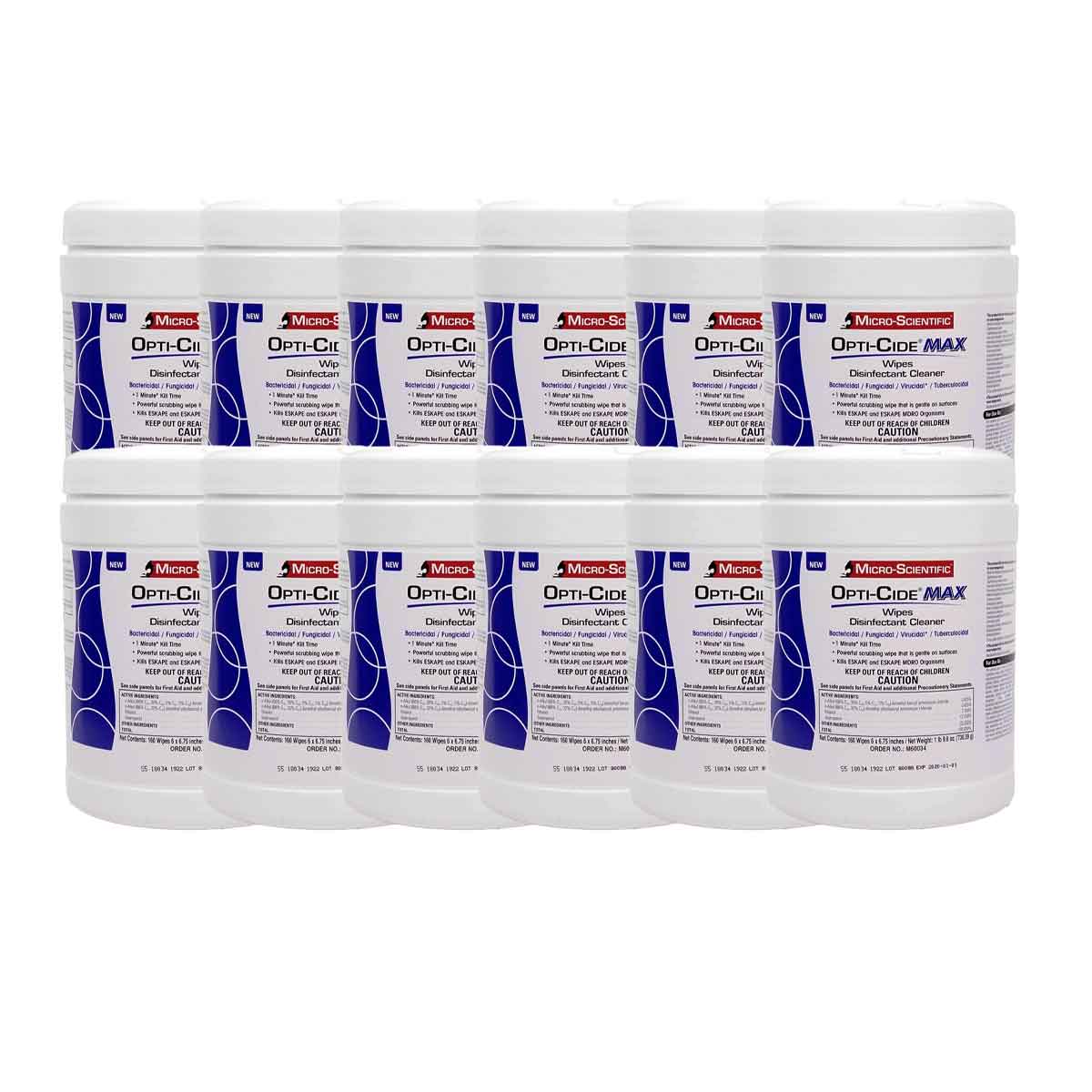 Opti-Cide Max Disinfectant Wipes 6 x 6.75 inches