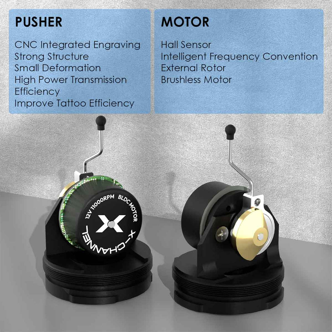 Ozer X-Channel Wireless Tattoo Machine - Full Kit