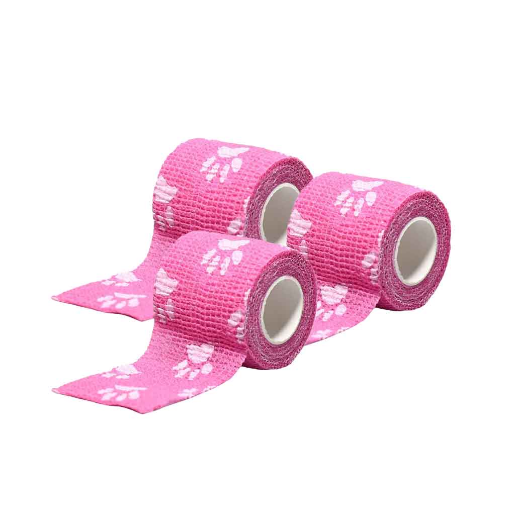 Tattoo Grip Tape, Pink Paw 2 in x 5 yds Box of 36 - Element Tattoo Supply